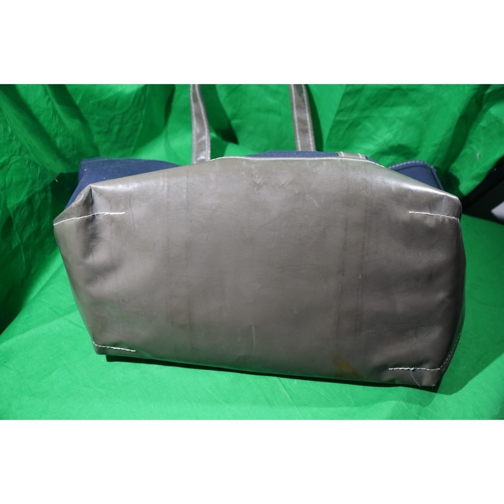 Vintage LL‎ Bean Boat & Tote Canvas Bag XL Extra Large Blue / Brown - Picture 4 of 10